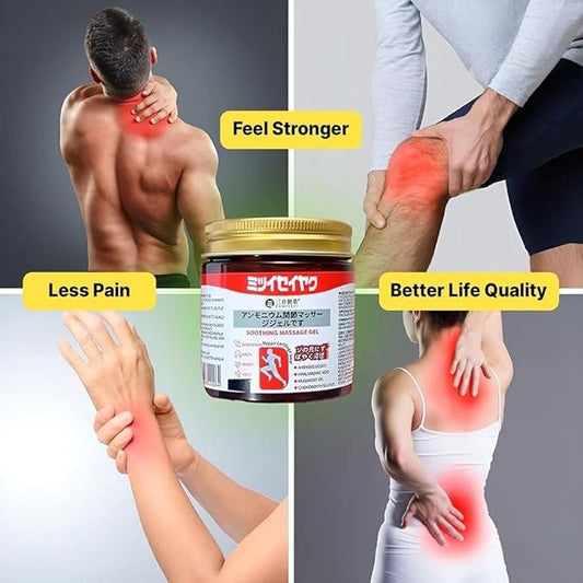 Japanese Instant Pain Relief Soothing Massage Gel – Fast-Absorbing Herbal Formula for Muscle, Joint & Body Pain