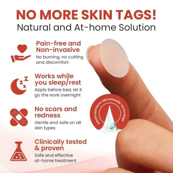 DermaSmooth Skin Tag Remover Patch – Fast, Safe, And Painless Skin Tag And Mole Removal Solution With No Scarring Or Pigmentation